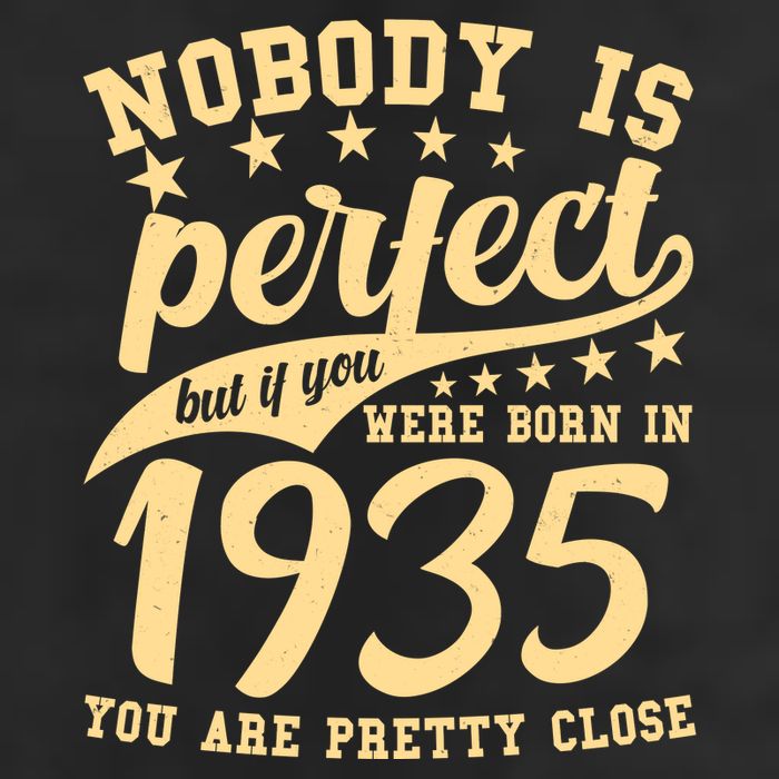 Nobody Is Perfect Born In 1935 90th Birthday 15oz Campfire Ceramic Mug