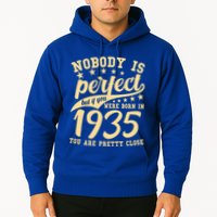 Nobody Is Perfect Born In 1935 90th Birthday Hoodie