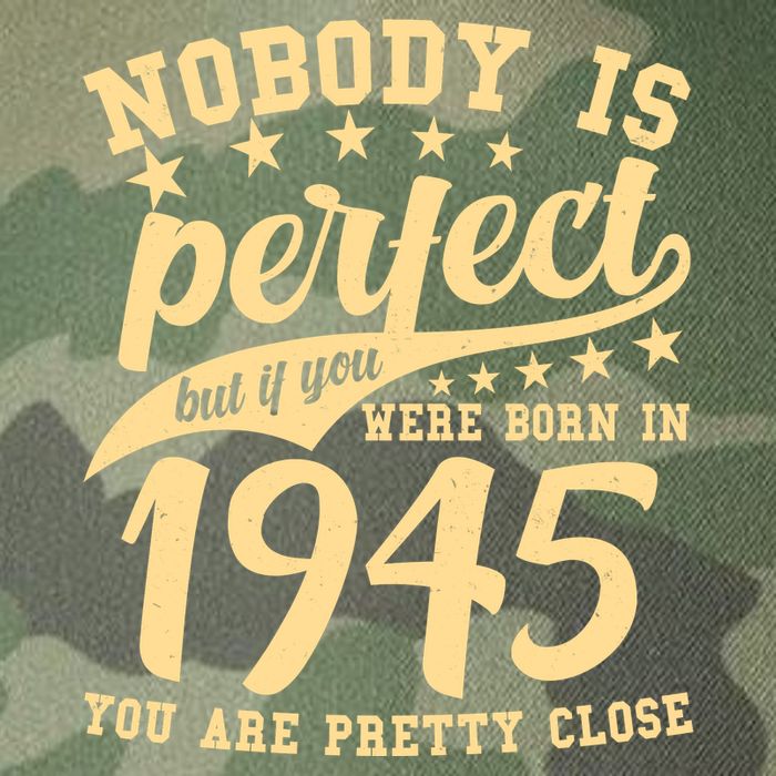 Nobody Is Perfect Born In 1945 80th Birthday Legacy Tie Dye Trucker Hat