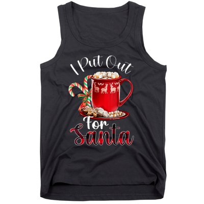 Naughty I Put Out For Santa Christmas Xmas Vneck Tank Top