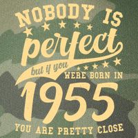 Nobody Is Perfect Born In 1955 70th Birthday Legacy Tie Dye Trucker Hat