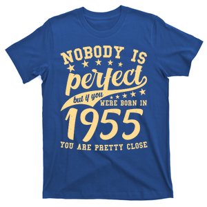 Nobody Is Perfect Born In 1955 70th Birthday T-Shirt