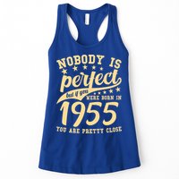 Nobody Is Perfect Born In 1955 70th Birthday Womens Tank Top