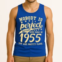 Nobody Is Perfect Born In 1955 70th Birthday Tank Top