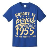 Nobody Is Perfect Born In 1955 70th Birthday Kids T-Shirt
