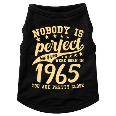 Nobody Is Perfect Born In 1965 60th Birthday Doggie Tank