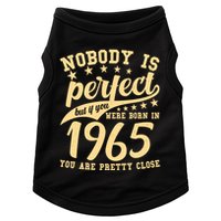 Nobody Is Perfect Born In 1965 60th Birthday Doggie Tank