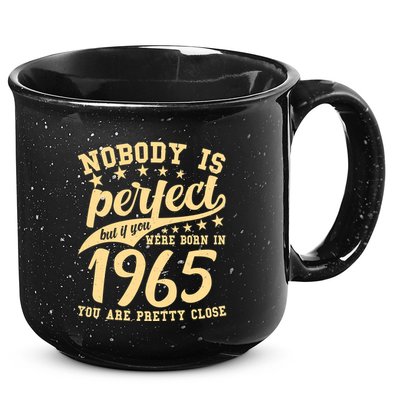 Nobody Is Perfect Born In 1965 60th Birthday 15oz Campfire Ceramic Mug