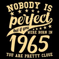 Nobody Is Perfect Born In 1965 60th Birthday Cooling Performance Long Sleeve Crew