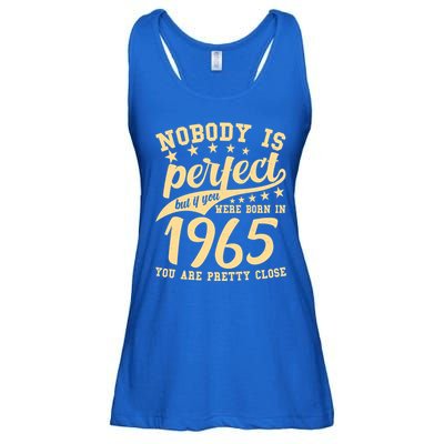 Nobody Is Perfect Born In 1965 60th Birthday Ladies Essential Flowy Tank