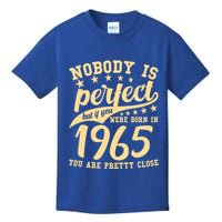 Nobody Is Perfect Born In 1965 60th Birthday Kids T-Shirt