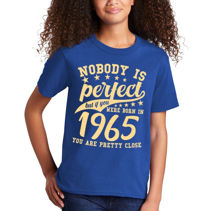 Nobody Is Perfect Born In 1965 60th Birthday Kids T-Shirt
