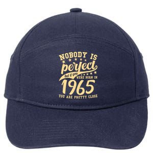 Nobody Is Perfect Born In 1965 60th Birthday 7-Panel Snapback Hat