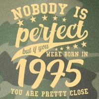 Nobody Is Perfect Born In 1975 50th Birthday Legacy Tie Dye Trucker Hat