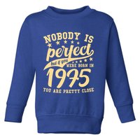 Nobody Is Perfect Born In 1975 50th Birthday Toddler Sweatshirt