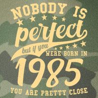 Nobody Is Perfect Born In 1985 40th Birthday Legacy Tie Dye Trucker Hat