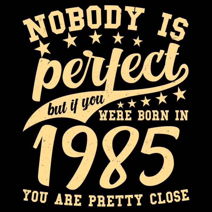 Nobody Is Perfect Born In 1985 40th Birthday Impact Tech Backpack