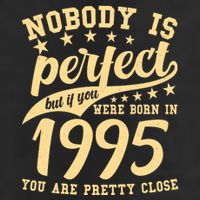 Nobody Is Perfect Born In 1995 30th Birthday Cool Comfort Performance Bucket Hat