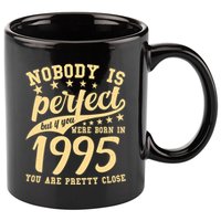 Nobody Is Perfect Born In 1995 30th Birthday 11oz C Handle Ceramic Mug