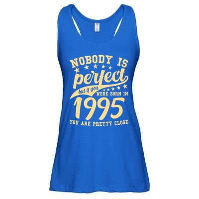 Nobody Is Perfect Born In 1995 30th Birthday Ladies Essential Flowy Tank