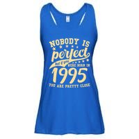 Nobody Is Perfect Born In 1995 30th Birthday Ladies Essential Flowy Tank