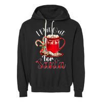 Naughty I Put Out For Santa Christmas Xmas Garment-Dyed Fleece Hoodie
