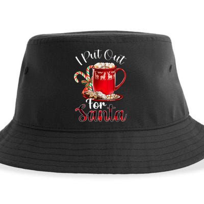 Naughty I Put Out For Santa Christmas Xmas Sustainable Bucket Hat