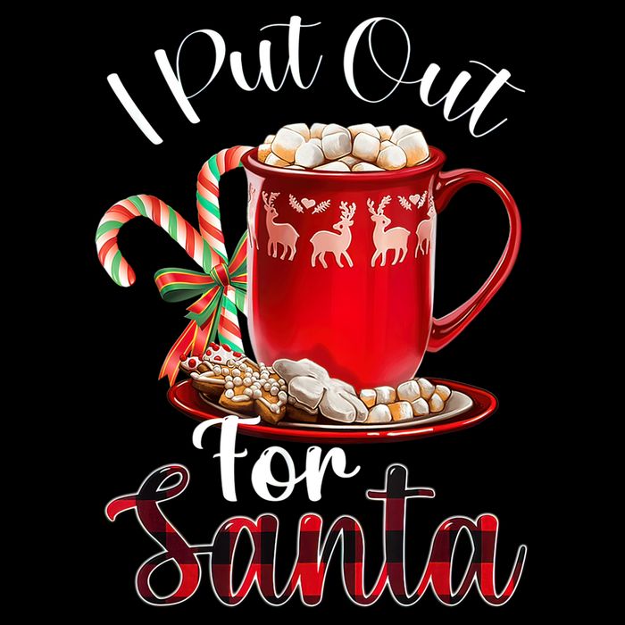 Naughty I Put Out For Santa Christmas Xmas 7-Panel Snapback Hat