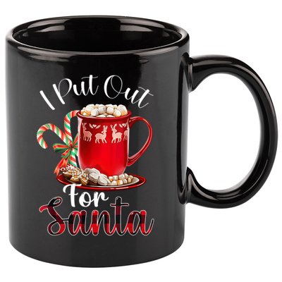 Naughty I Put Out For Santa Christmas Xmas 11oz C Handle Ceramic Mug