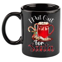 Naughty I Put Out For Santa Christmas Xmas 11oz C Handle Ceramic Mug