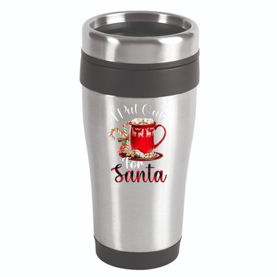 Naughty I Put Out For Santa Christmas Xmas 16oz Travel Tumbler