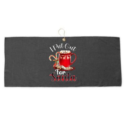 Naughty I Put Out For Santa Christmas Xmas Large Microfiber Waffle Golf Towel