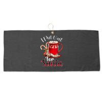 Naughty I Put Out For Santa Christmas Xmas Large Microfiber Waffle Golf Towel