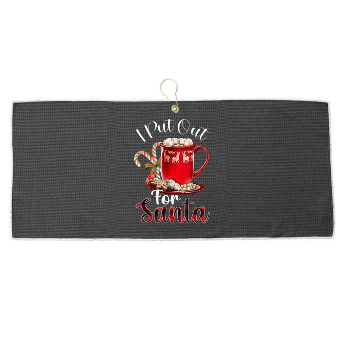 Naughty I Put Out For Santa Christmas Xmas Large Microfiber Waffle Golf Towel