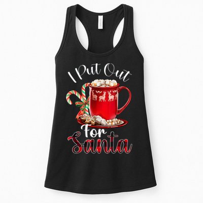 Naughty I Put Out For Santa Christmas Xmas Womens Tank Top