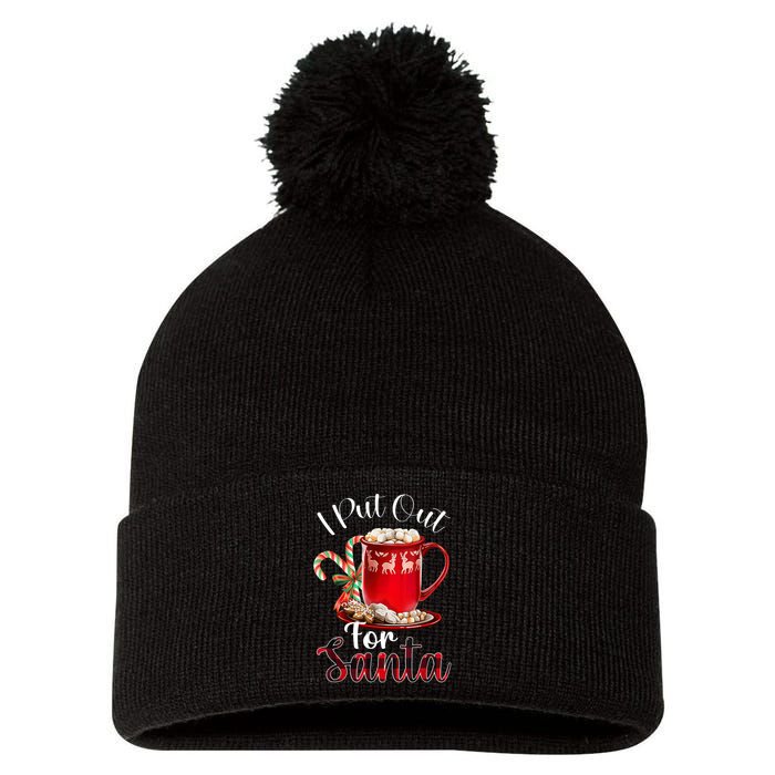 Naughty I Put Out For Santa Christmas Xmas Pom Pom 12in Knit Beanie
