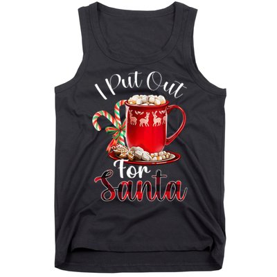 Naughty I Put Out For Santa Christmas Xmas Tank Top