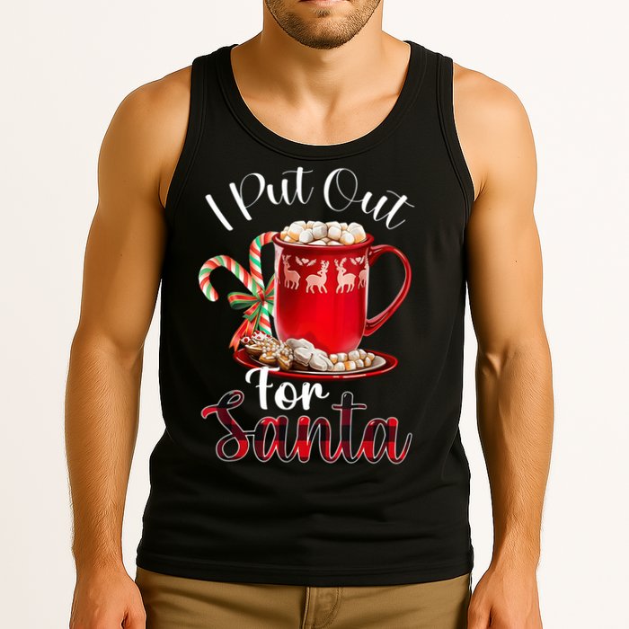 Naughty I Put Out For Santa Christmas Xmas Tank Top
