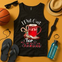 Naughty I Put Out For Santa Christmas Xmas Tank Top