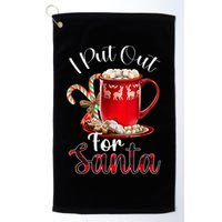 Naughty I Put Out For Santa Christmas Xmas Golf Towel