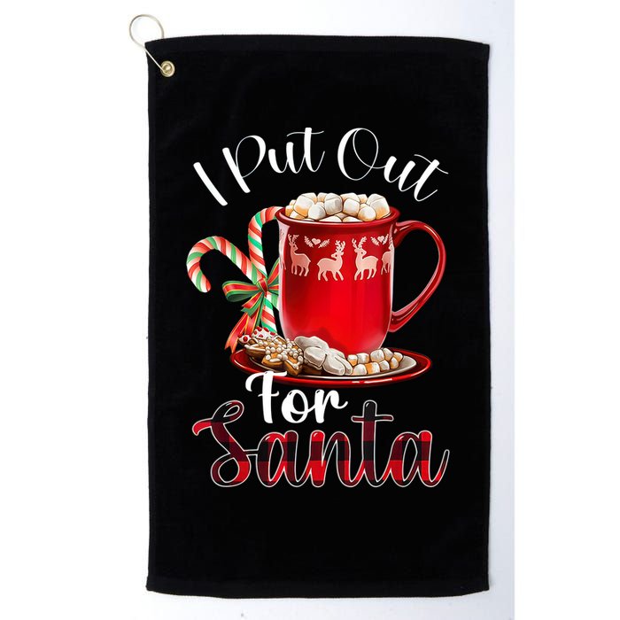 Naughty I Put Out For Santa Christmas Xmas Golf Towel