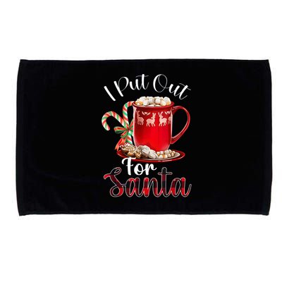 Naughty I Put Out For Santa Christmas Xmas Microfiber Hand Towel
