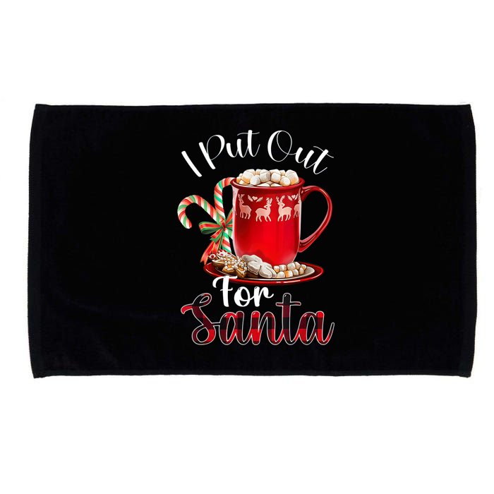 Naughty I Put Out For Santa Christmas Xmas Microfiber Hand Towel