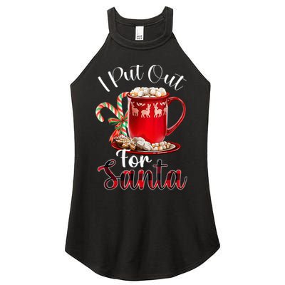 Naughty I Put Out For Santa Christmas Xmas Women's Perfect Tri Rocker Tank