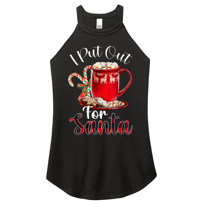 Naughty I Put Out For Santa Christmas Xmas Women's Perfect Tri Rocker Tank