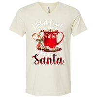 Naughty I Put Out For Santa Christmas Xmas V-Neck T-Shirt