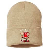 Naughty I Put Out For Santa Christmas Xmas Sustainable Knit Beanie