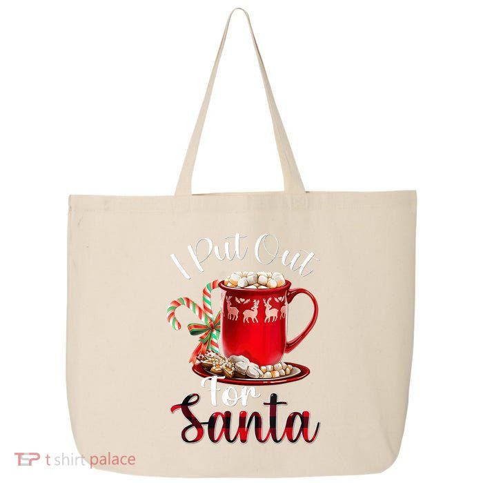 Naughty I Put Out For Santa Christmas Xmas 25L Jumbo Tote