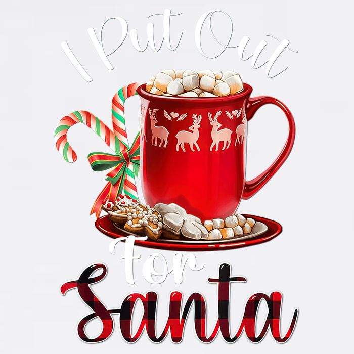 Naughty I Put Out For Santa Christmas Xmas Garment-Dyed Sweatshirt