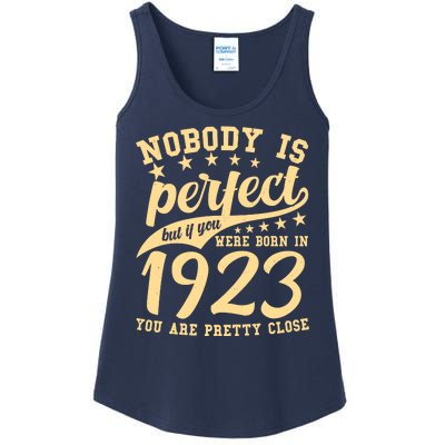 Nobody Is Perfect Born In 1923 100th Birthday Ladies Essential Tank